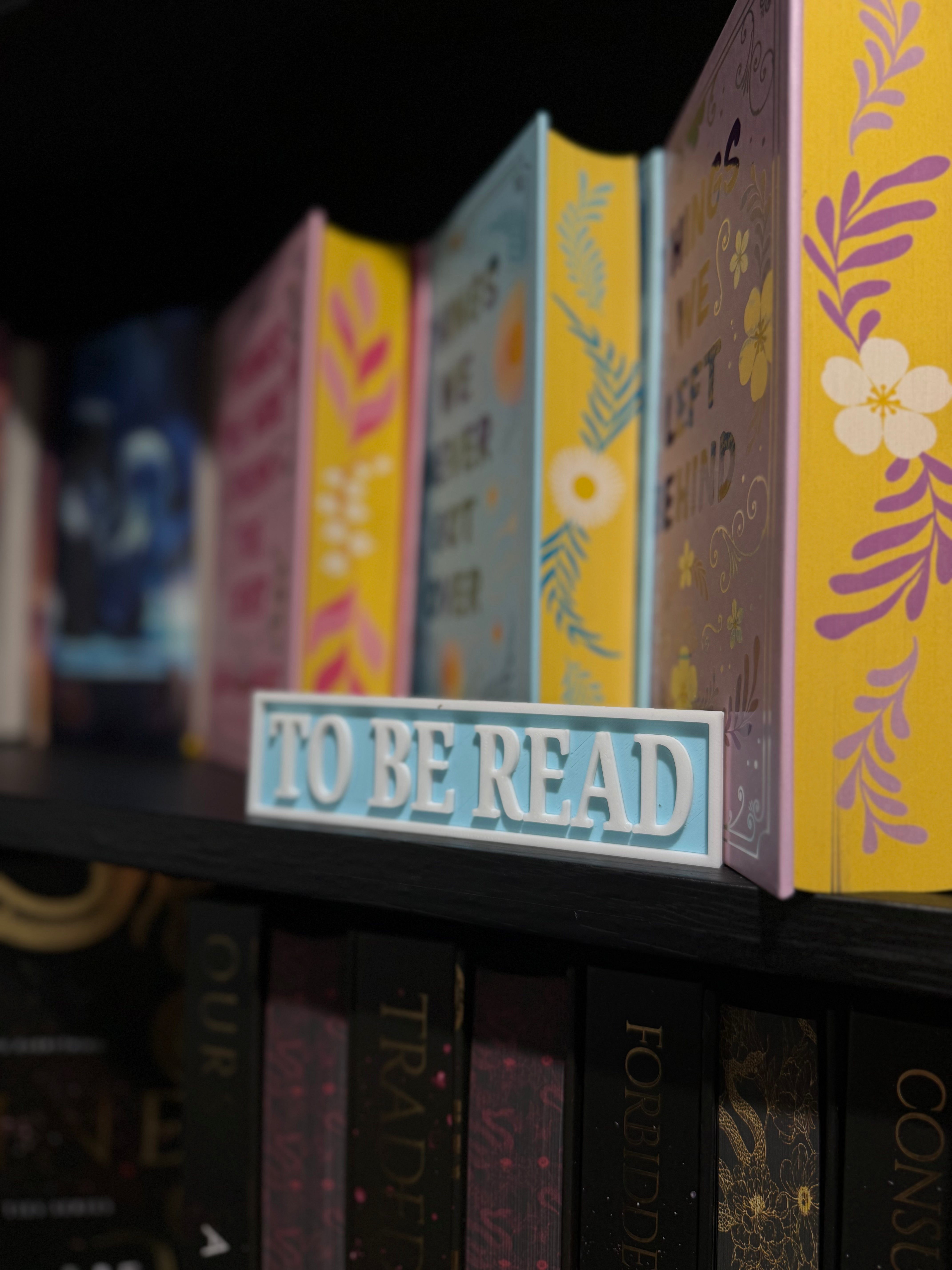 To Be Read - Blue Deco